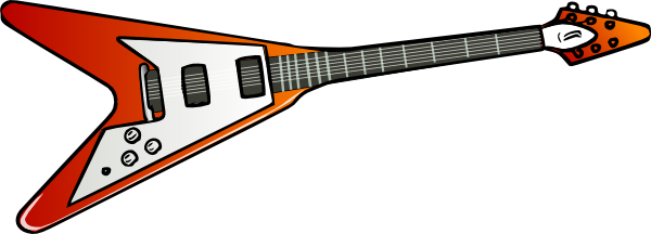 free electric guitar clipart