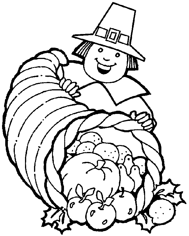 Cute Turkey Coloring Pages