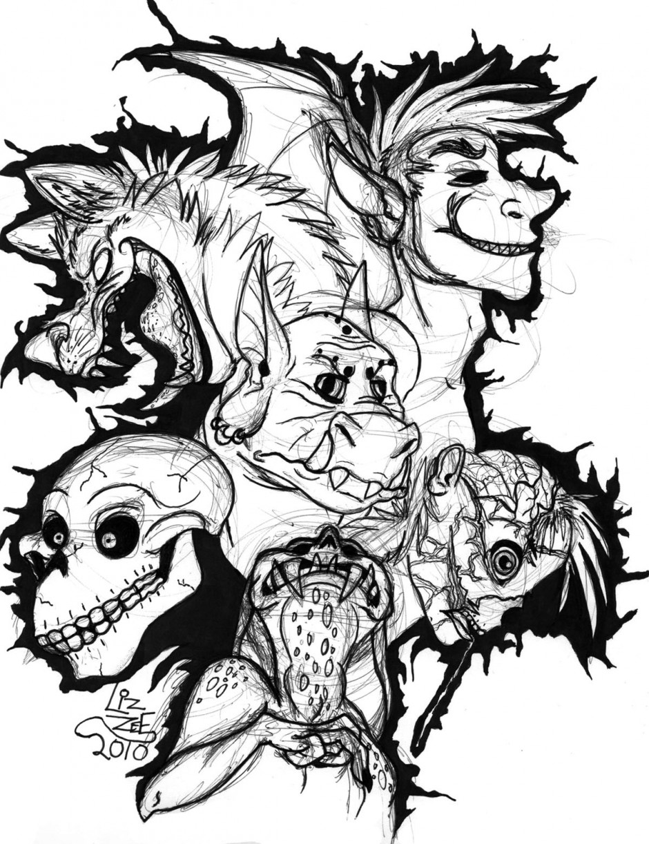 Scary Monster Drawings | Clipart library - Free Clipart Images
