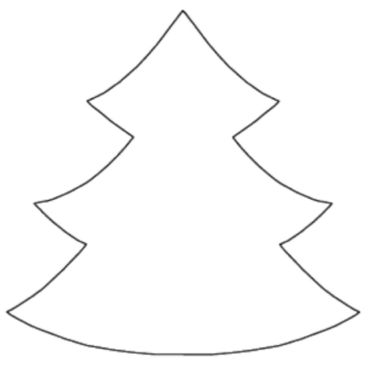 Christmas Tree Clip Art Outline - Clipart library