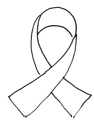 Breast Cancer Ribbon Coloring Sheet - Clipart library