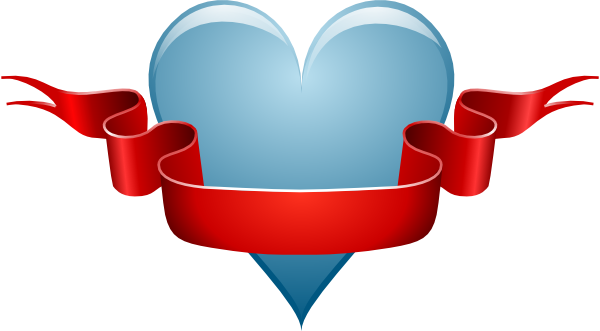 Heart Ribbon clip art - vector clip art online, royalty free 