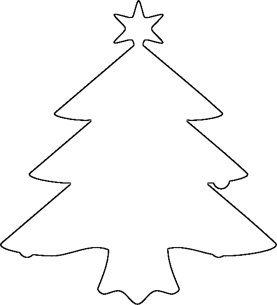 Clipart Christmas Tree Outline | Clipart library - Free Clipart Images