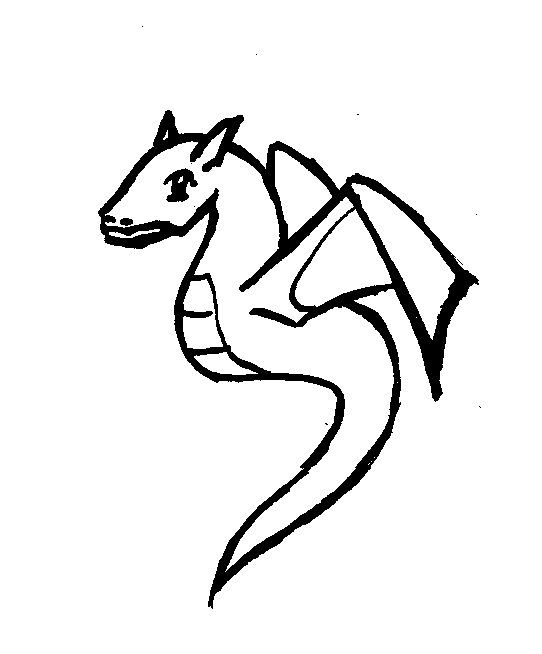 Simple Dragon Outline Images  Pictures - Becuo