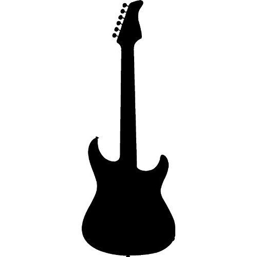 Silhouette Pattern Guitar Cross Stitch - Clipart library - Clipart library