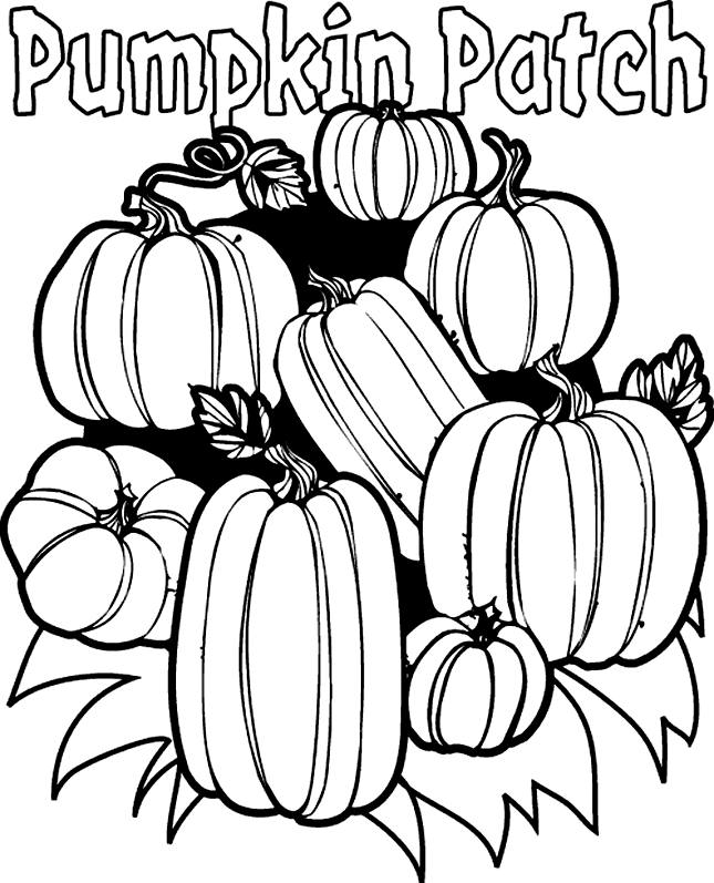 Pumpkins Coloring Pages To Celebrate Thanksgiving