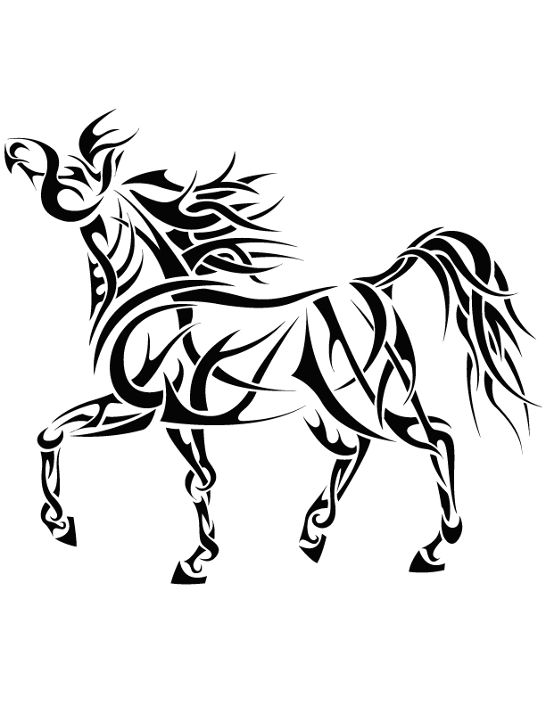 arabian horse clip art free - photo #20