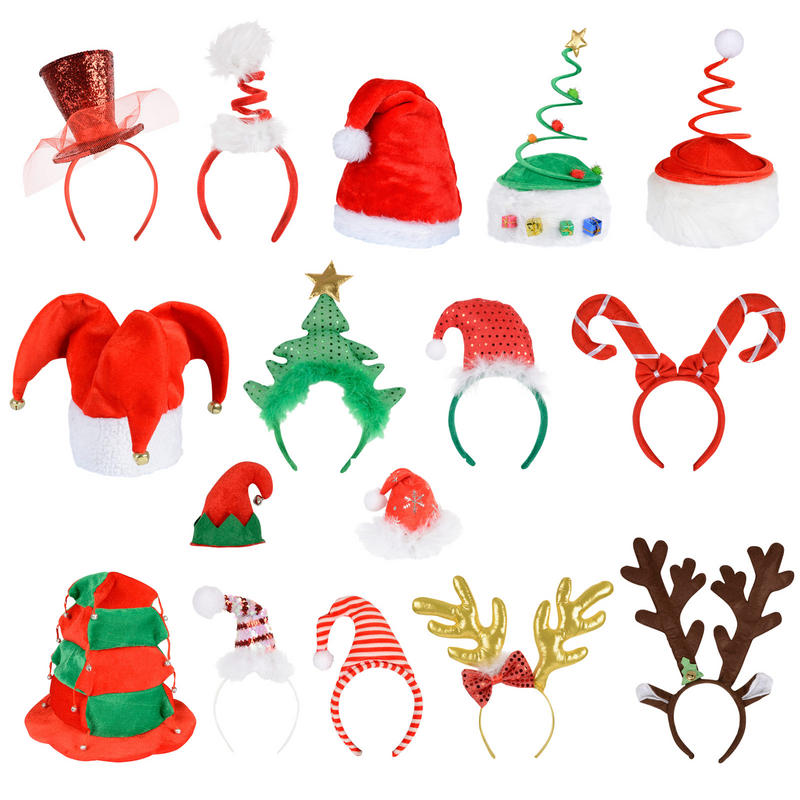 Festive Christmas Santa Elf Reindeer Xmas Hat/ Headband Accessory