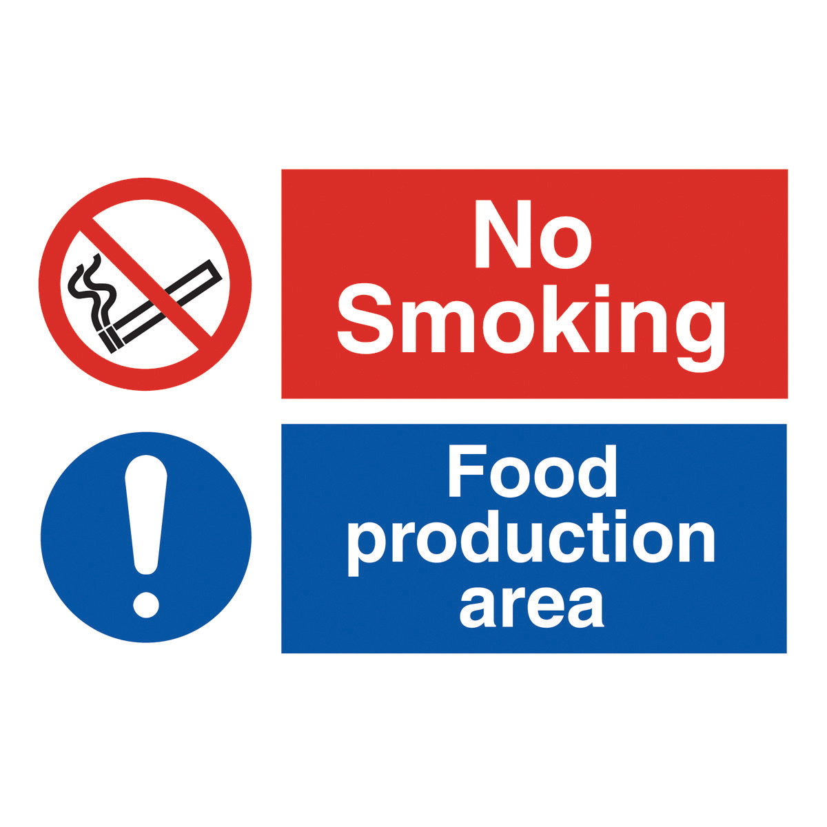 No Smoking Food Preparation Area Safety Sign - Hygiene Sign from 