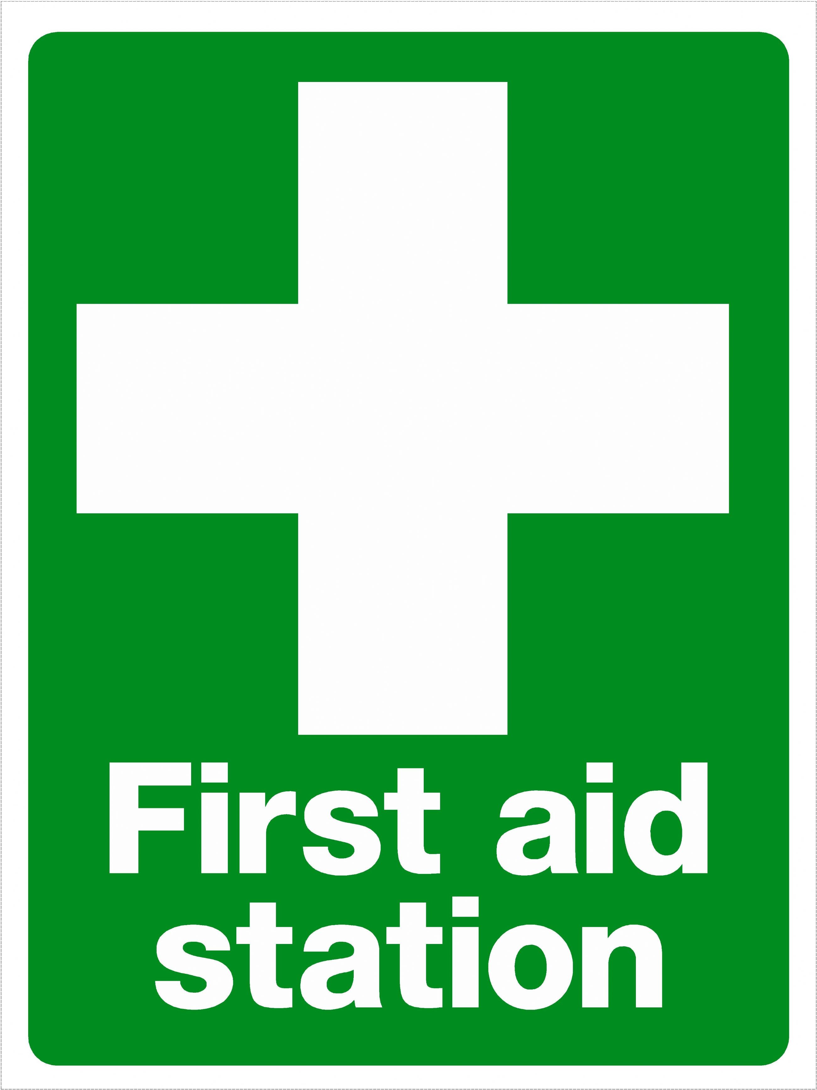 First Aid Station Safety Sign 150x200mm - Clipart library - Clipart library