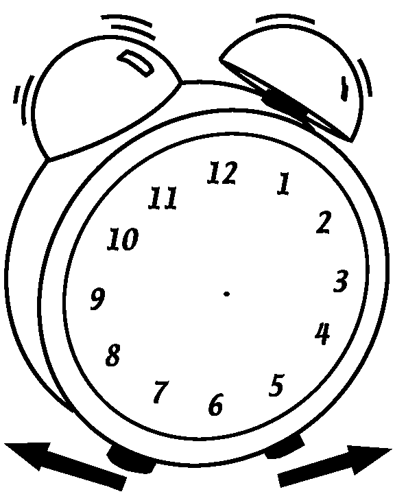 Alarm Clock Outline Time Clipart - Free Clip Art Images