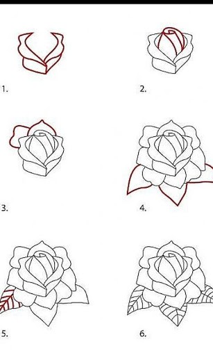 Featured image of post Easy How To Draw A Rose Step By Step - Learning to draw flowers is perfect for bullet journals, ho.