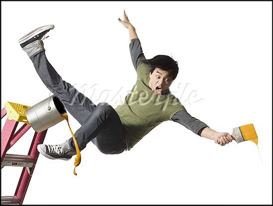 clipart man falling off ladder - photo #19