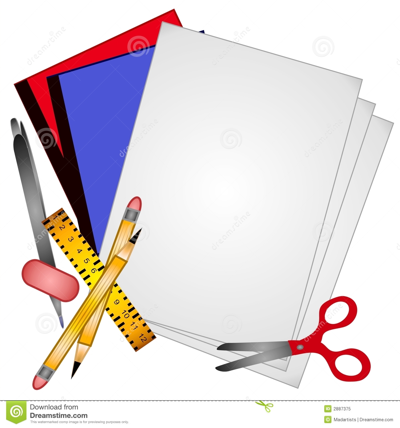 School Supplies Background | Clipart library - Free Clipart Images