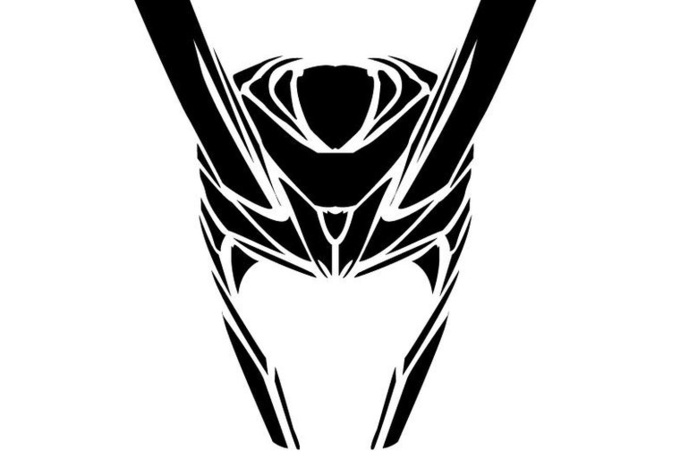 Loki Helmet Stencil Pictures