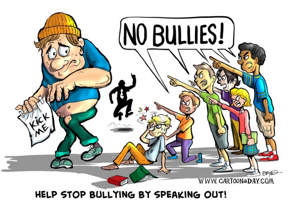 editorial cartooning about cyber bullying