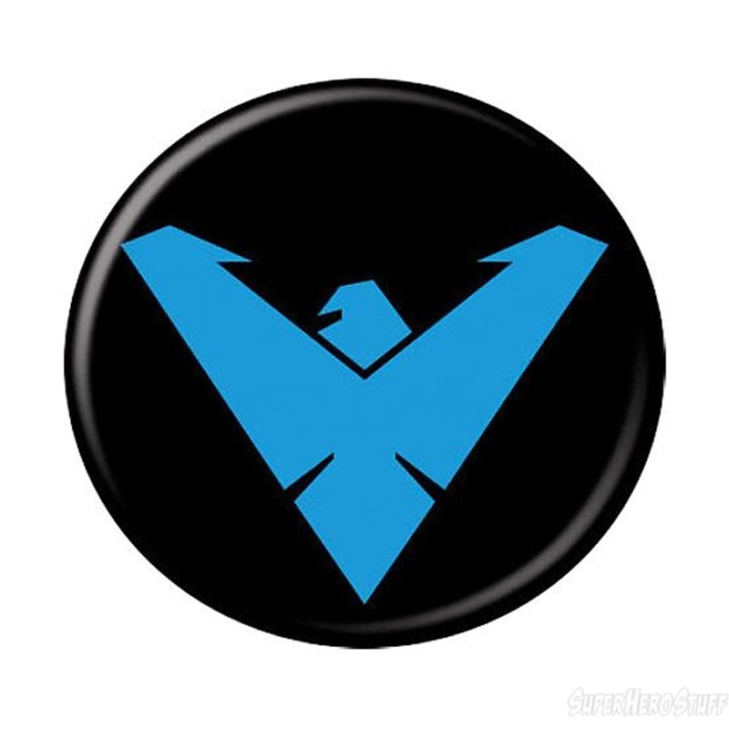Nightwing Symbol Button