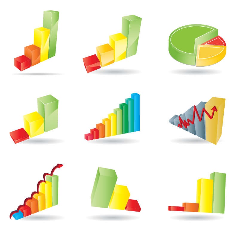 Business Charts Vector Set | Free Vector Graphics | All Free Web 