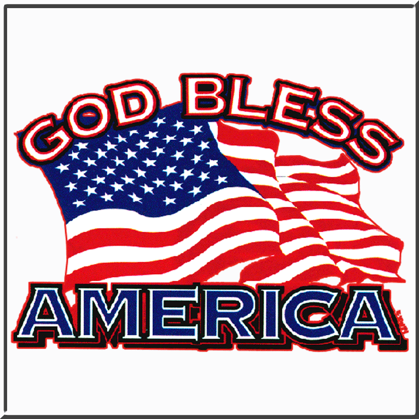 God Bless America US Flag Patriotic Womens Ribbed Tank Tops s M L 