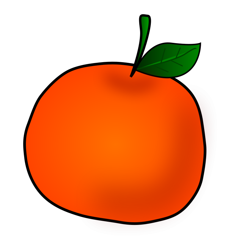 Free Stock Photos | Illustration of an orange | # 14419 