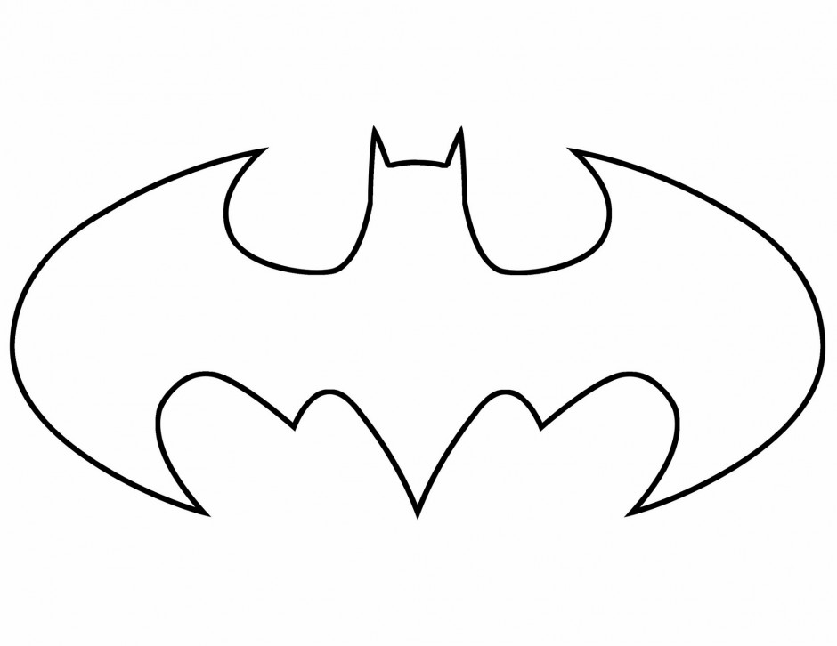 Printable Batman Logo Clipart library 162423 Batman Logo Coloring Page