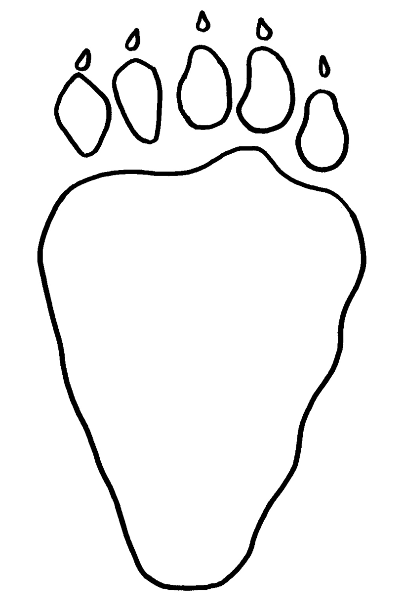 Free Bear Paw Print Stencil Download Free Bear Paw Print Stencil Png
