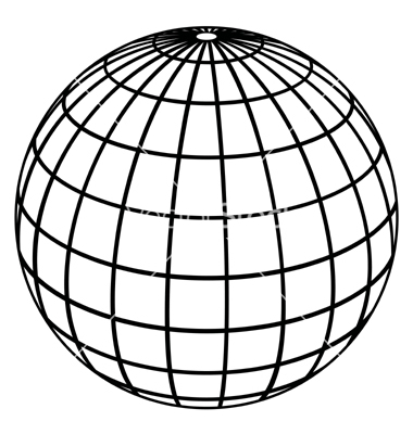 Pix For  Globe Line Art Vector