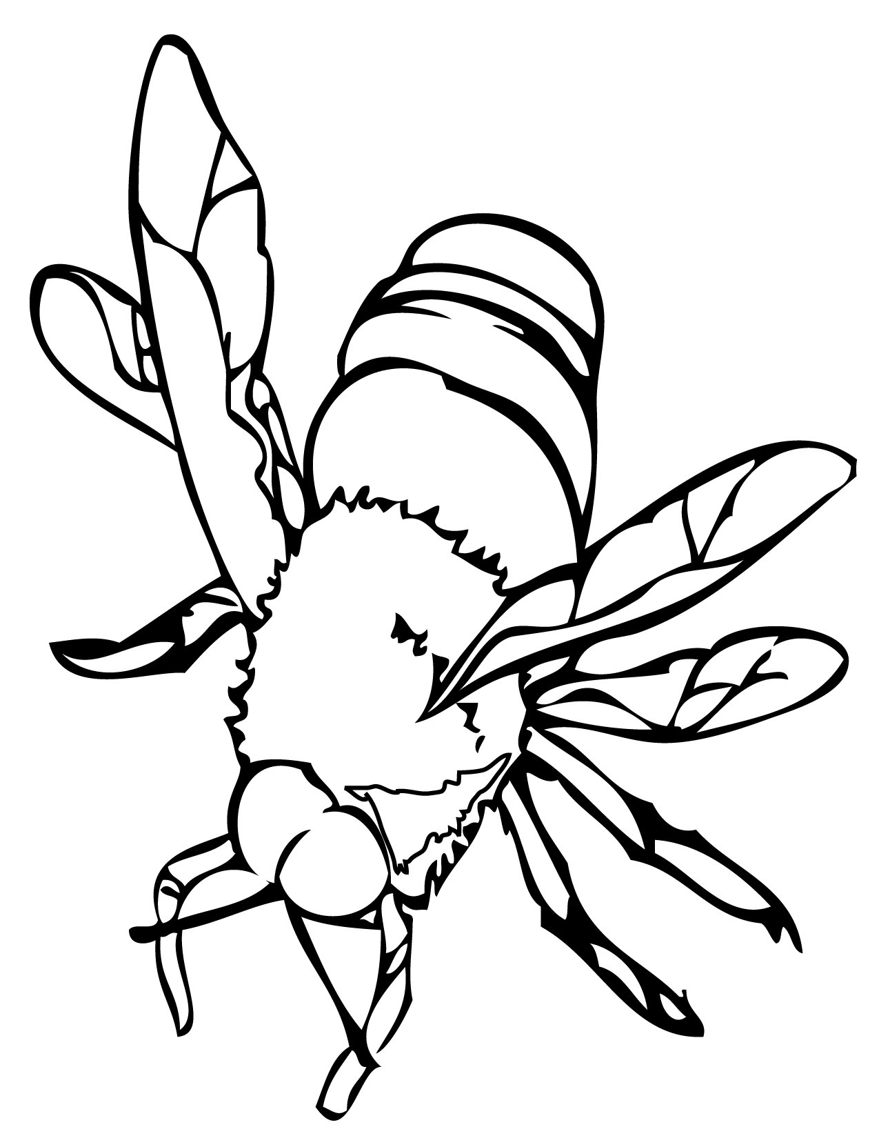 Bee coloring pages for honey lovers