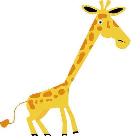 Stock Illustration - Drawing of a giraffe