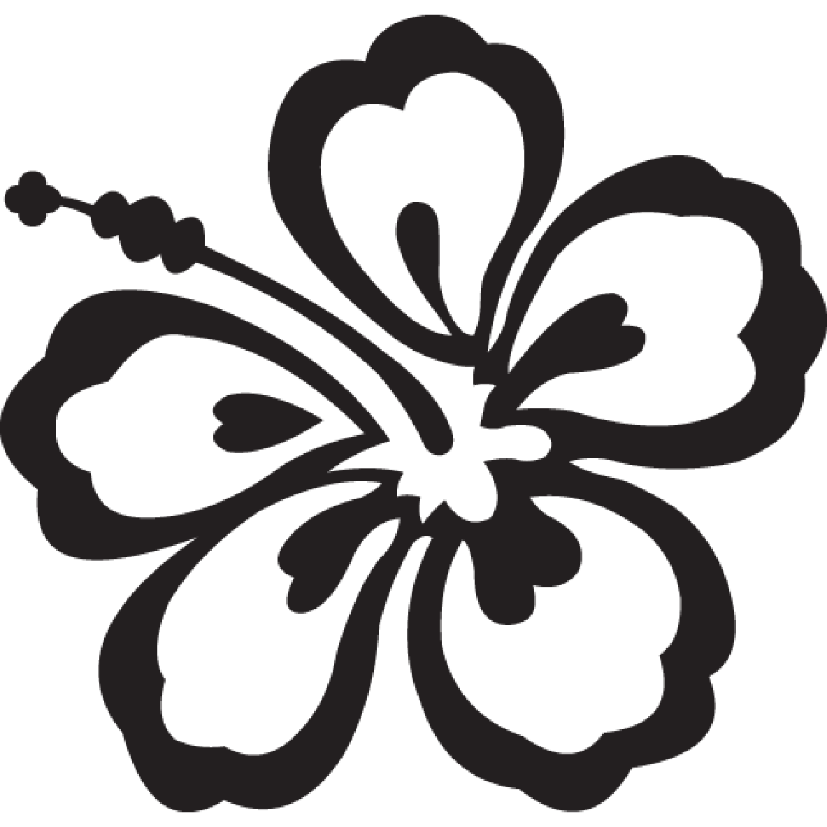 Pix For  Aloha Hibiscus Flowers Clip Art