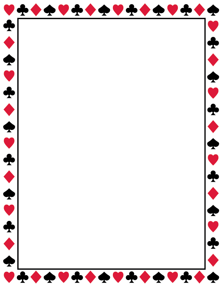 The Sketchpad: Playing Cards Border