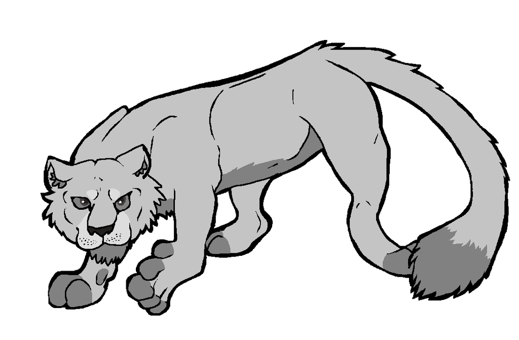 Big Cat Lineart: FREE USE by WindiciousEditions on Clipart library