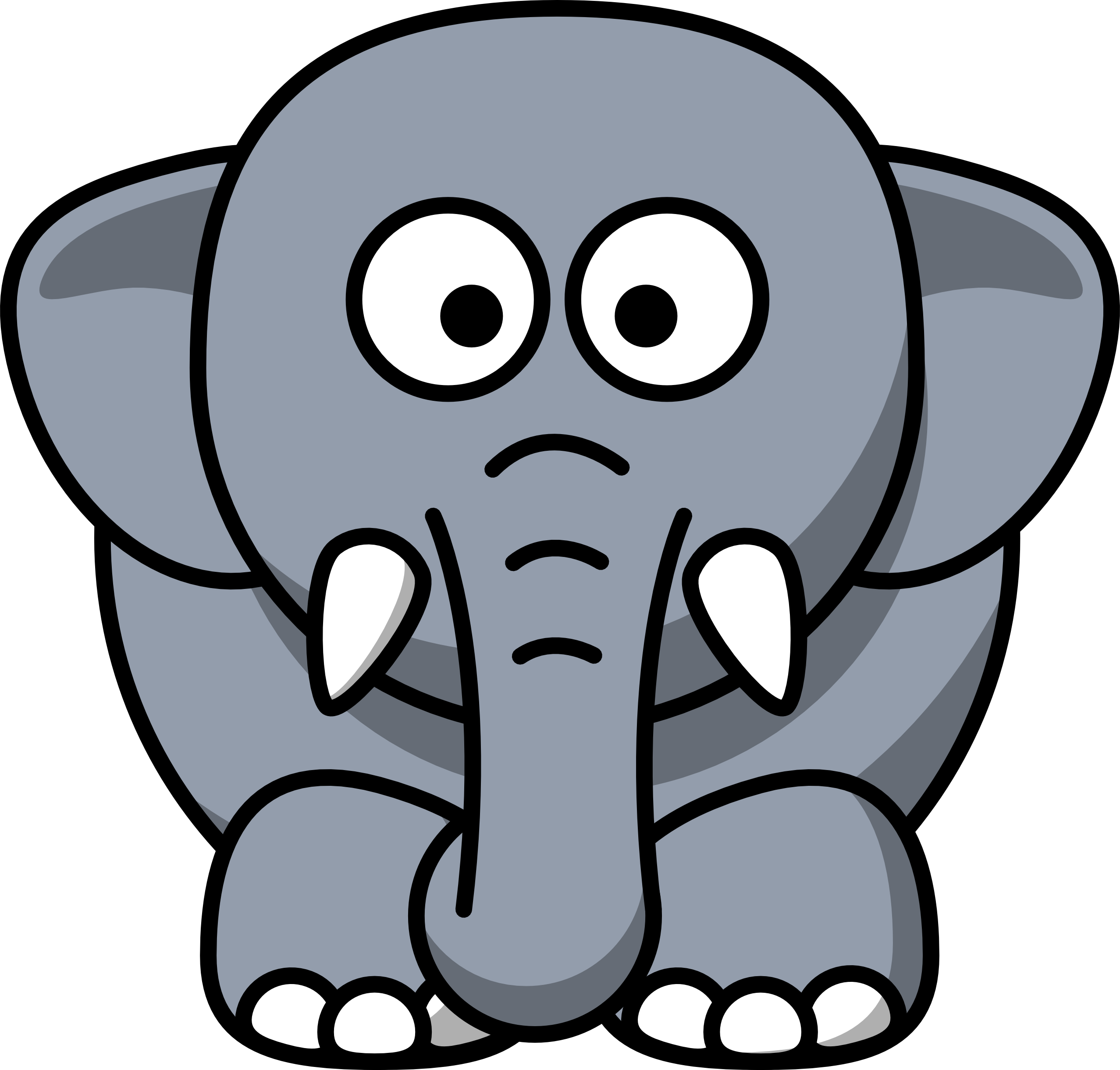 Elephant Cartoon Drawing - Clipart library
