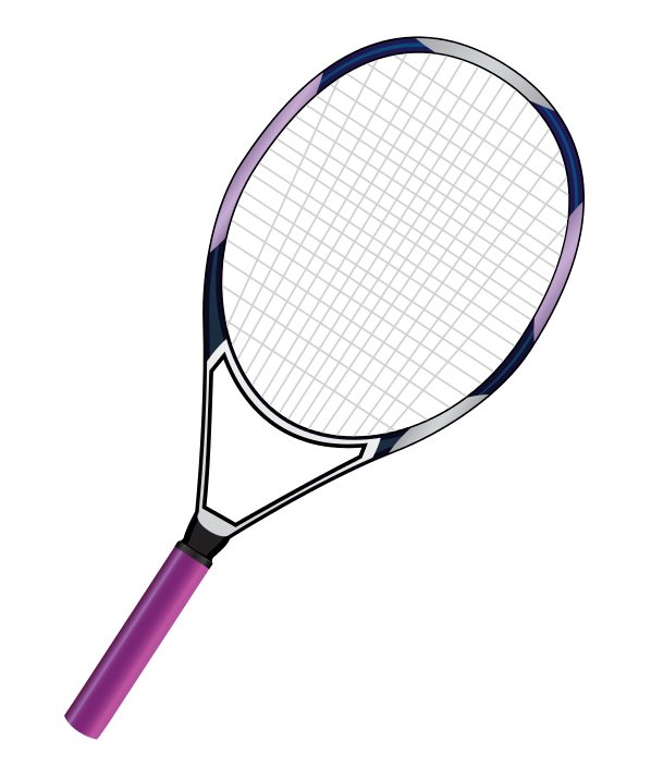 Free Purple Tennis Racket Clip Art