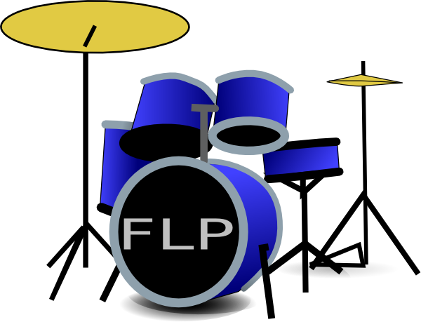Flp Drumset clip art - vector clip art online, royalty free