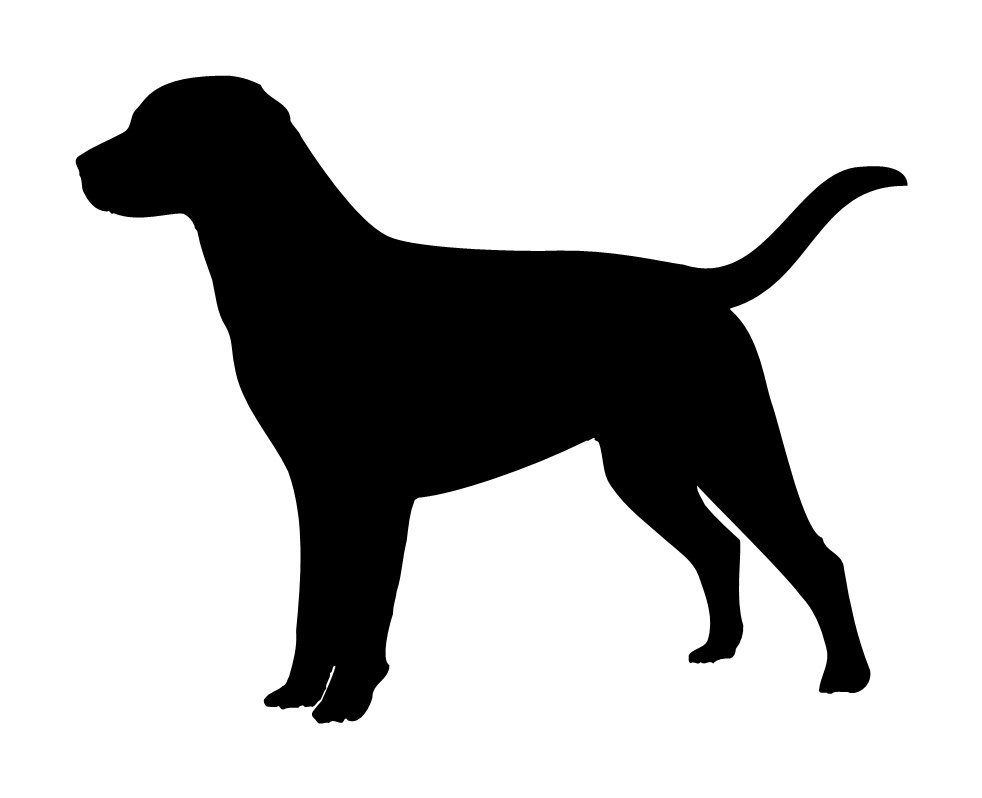 Labrador Retriever Dog Lab Stencil Black Lab by sookiedog 