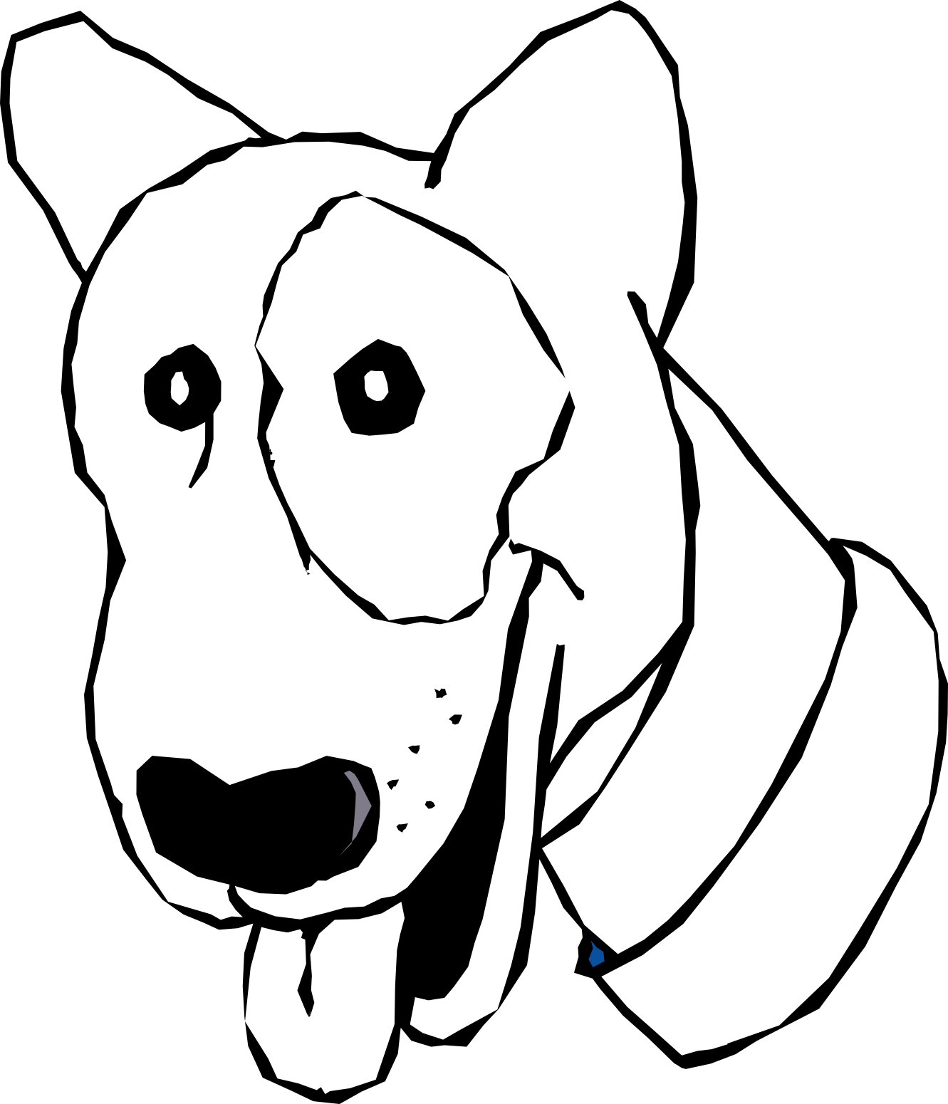 Free Black Cartoon Dog, Download Free Black Cartoon Dog png images, Free  ClipArts on Clipart Library