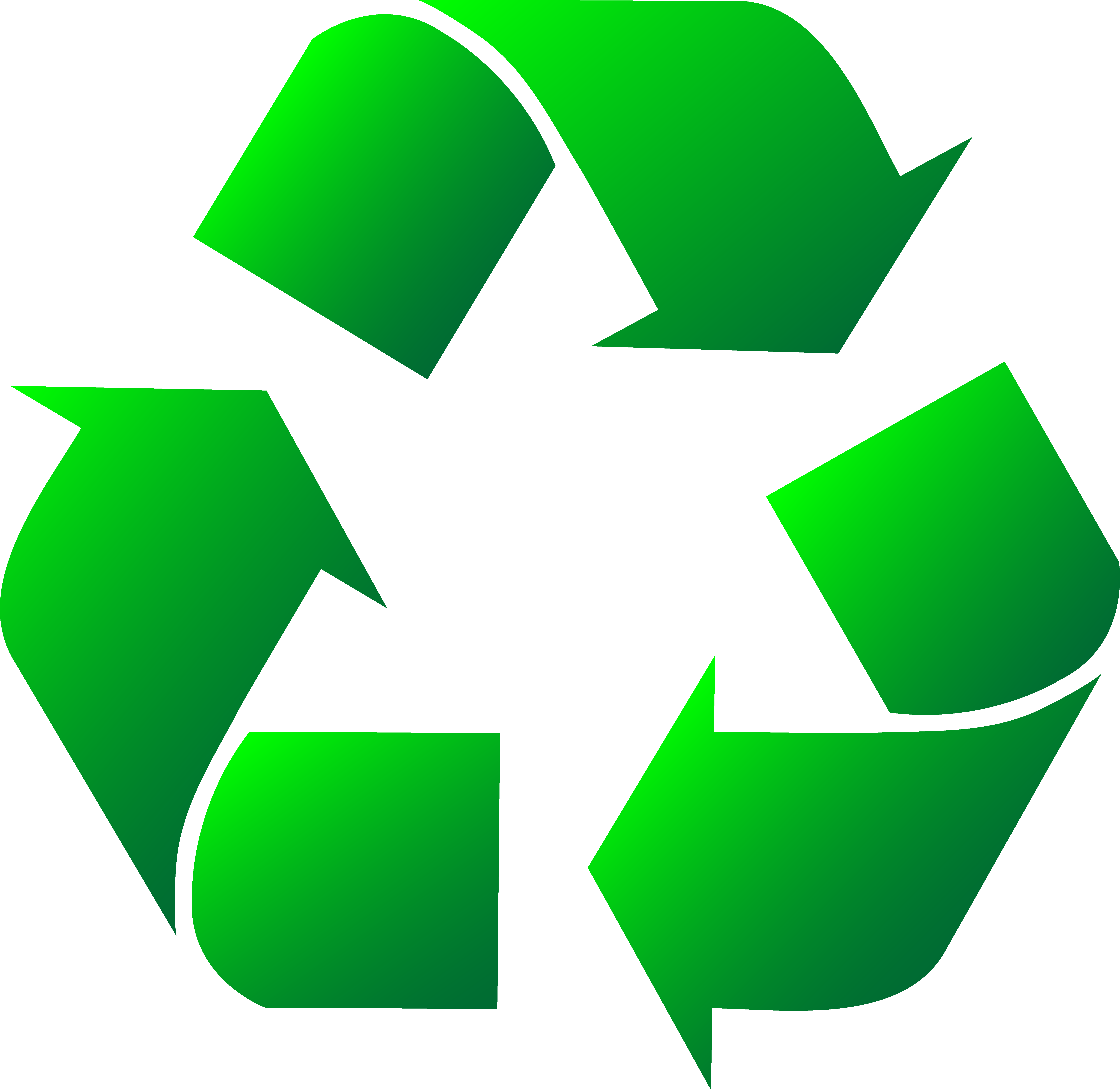 Green Recycle Logo Clipart - Free Clip Art