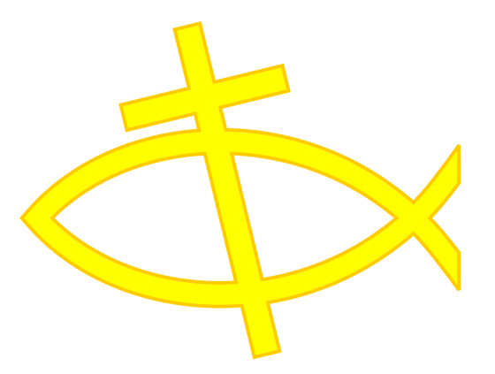 Free Christian Clip Art: Christian Cross and Fish