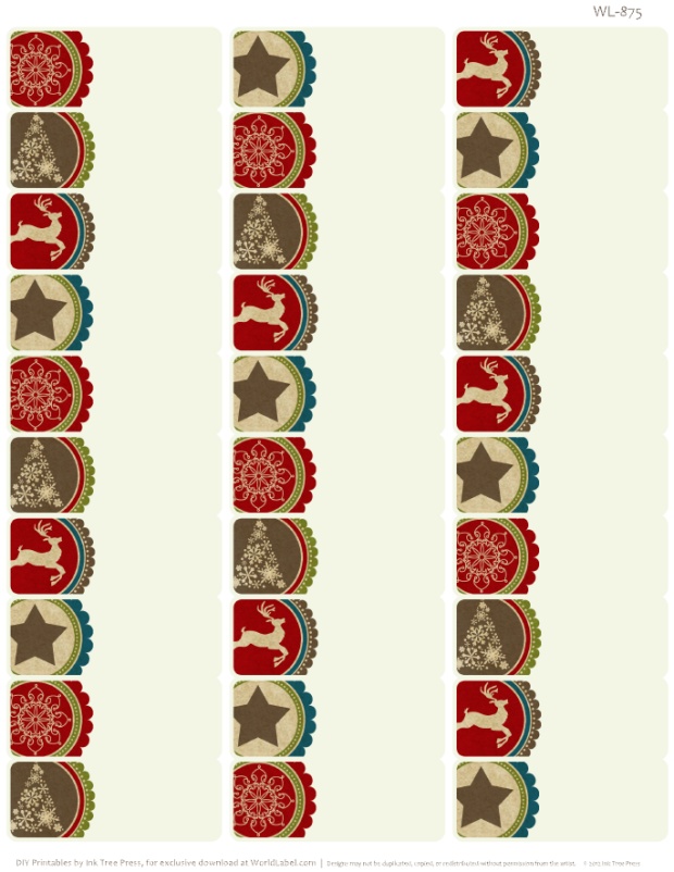 A Rustic Christmas Printable Label Set | Worldlabel Blog