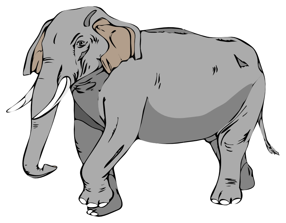 Free Stock Photos | Illustration of an elephant marching | # 2502 