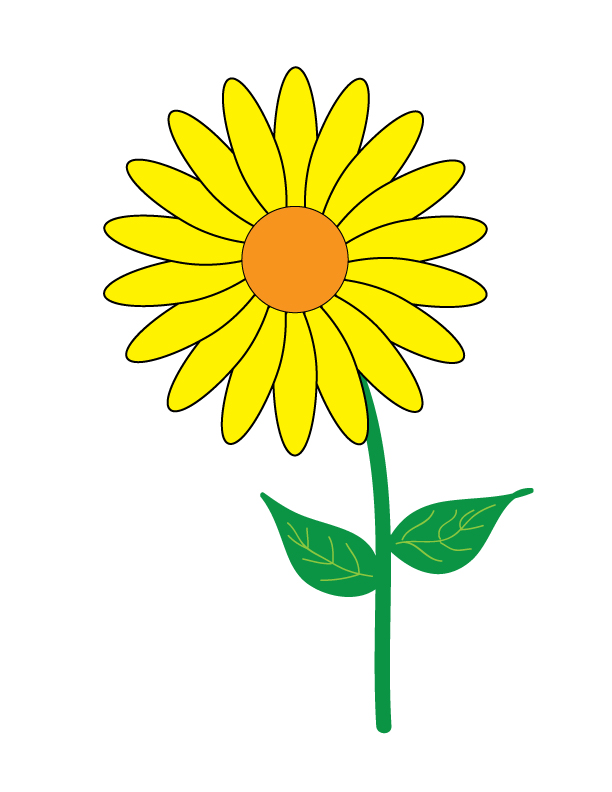 yellow flower clip art - photo #50