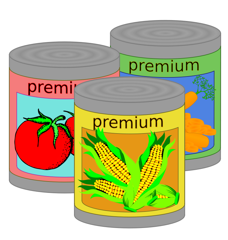 Canned Goods Free Vector 