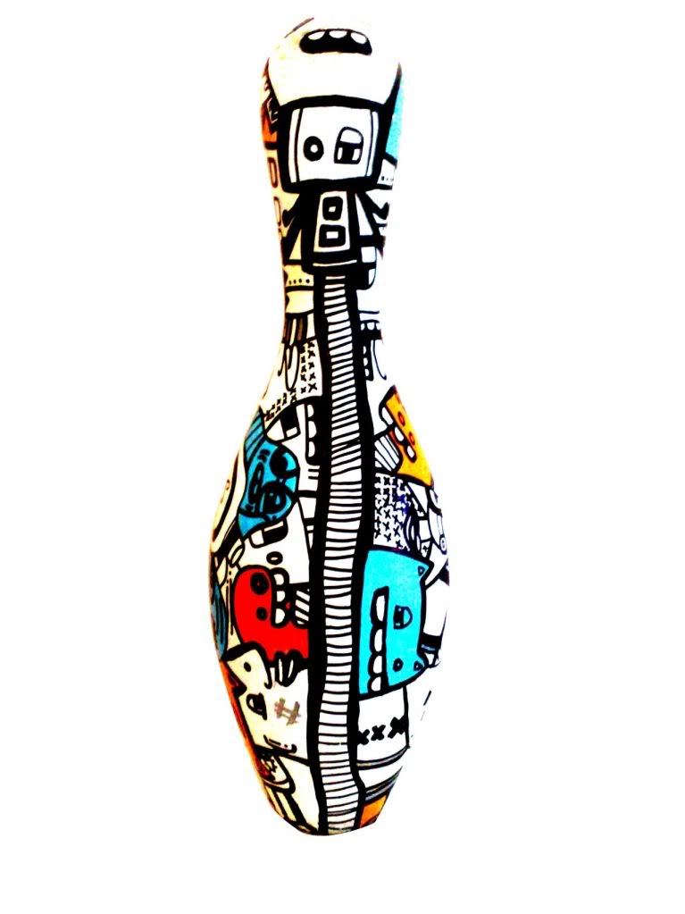 Hand Painted Bowling Pins |