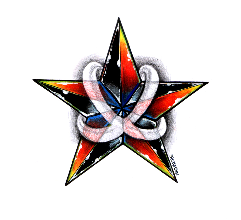 s19opu: norcal star tattoo
