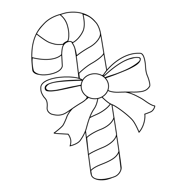 Candy Cane Coloring Pages | Mewarnai