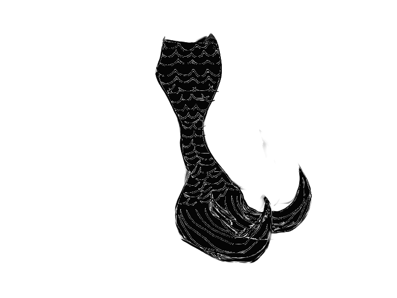 Black Mermaid Tail PNG by cookiebaby722 on Clipart library