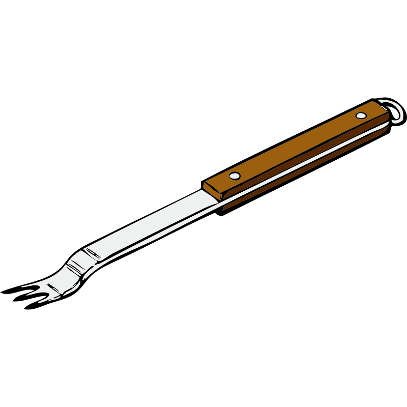 Clipart - barbeque fork