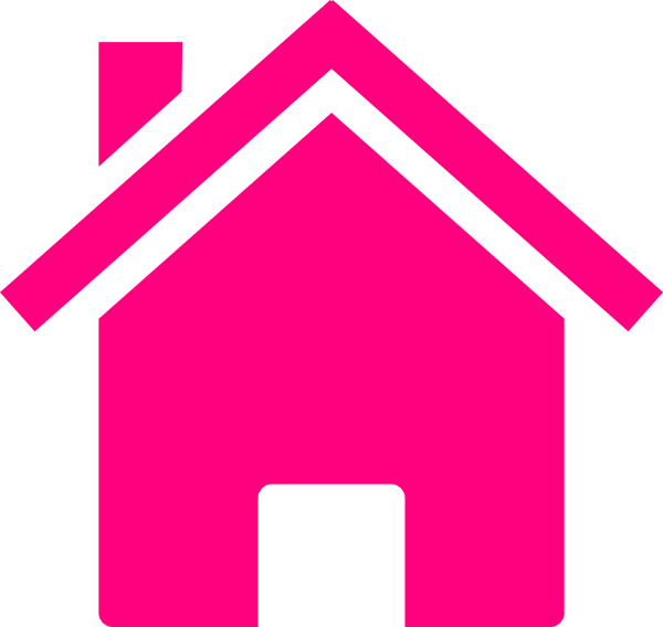 Pink House clip art - vector clip art online, royalty free 