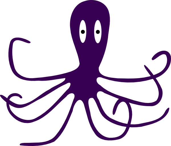 Octopus clip art - vector clip art online, royalty free  public 